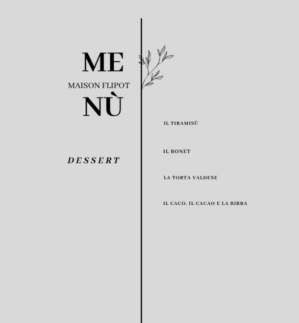 Menu di Maison Flipot Ristorante Torre Pellice 