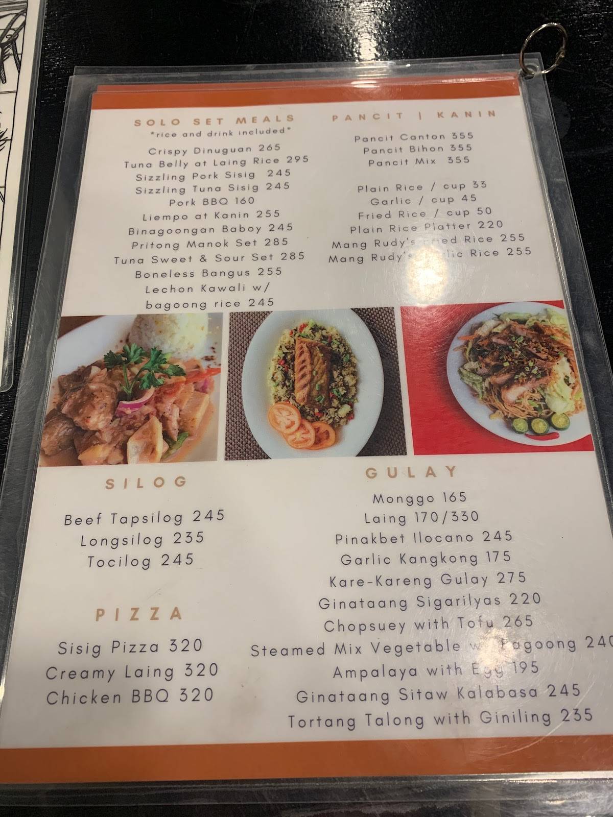 Menu at Mang Rudy's Tuna Grill & Papaitan pub & bar, Makati, Bagtikan ...