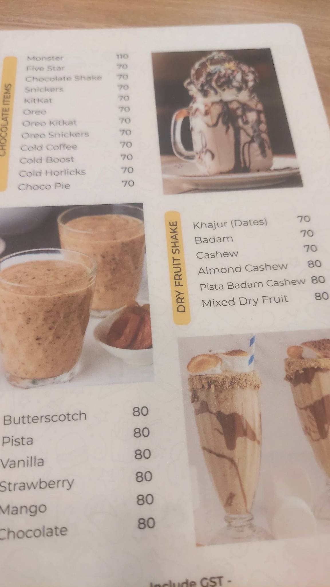 CHICK BUCK MALAPPURAM VALIYANGADI menu