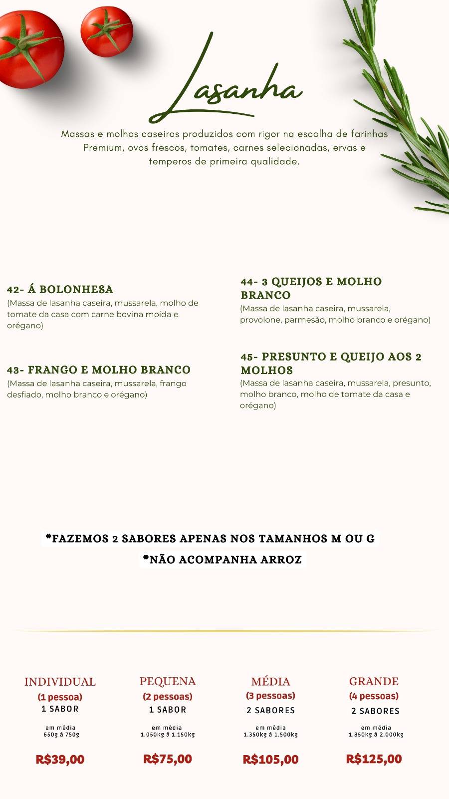 Mamma Mia Pizzas & Massas - Delivery cardápio