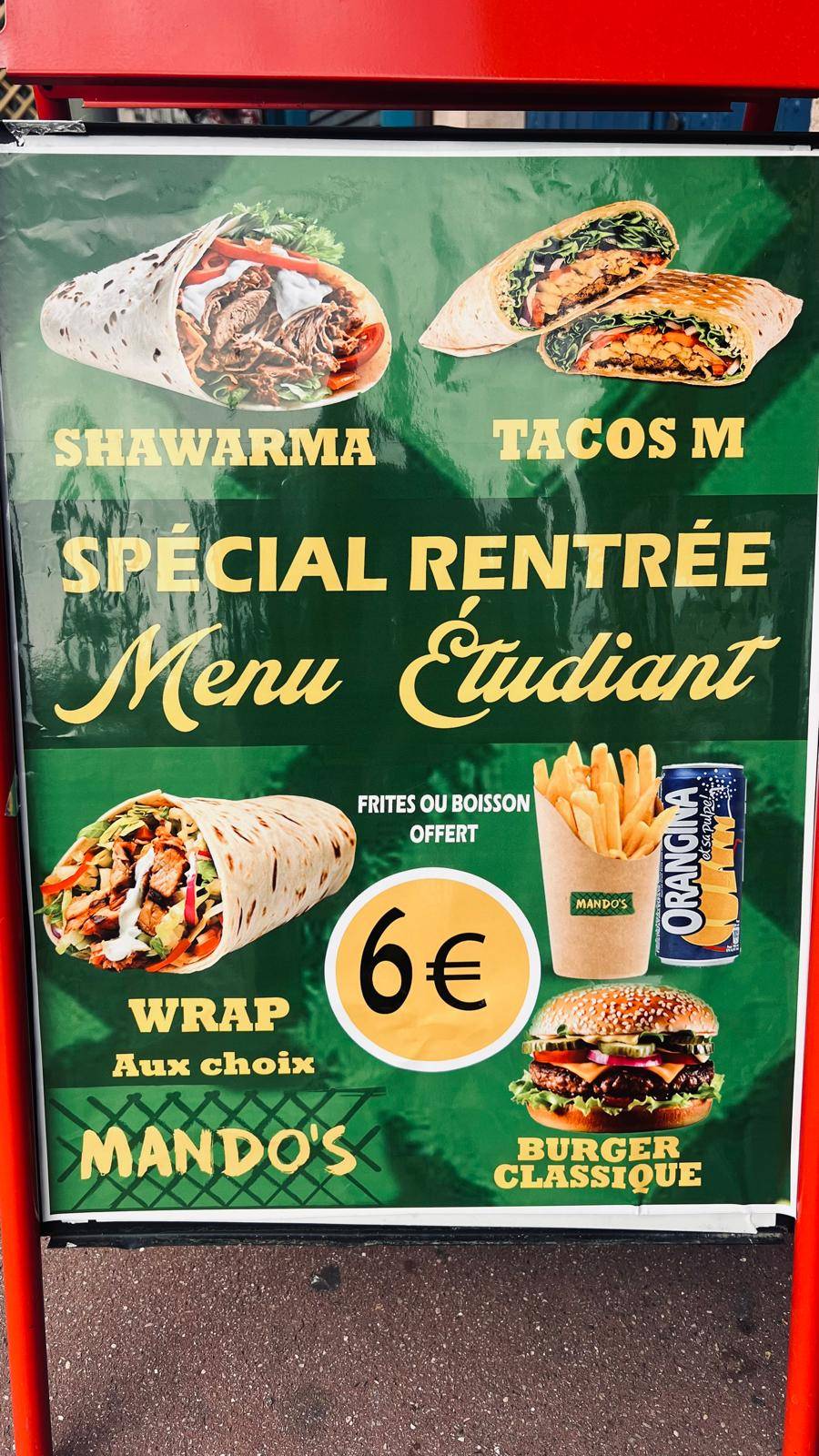 Menu de Mando's