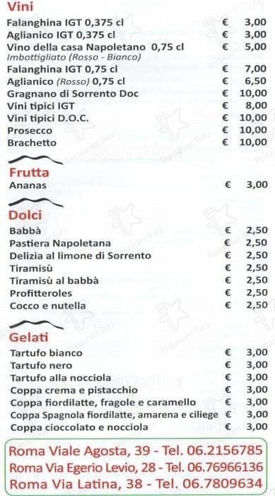 Menu di Mangianapoli 