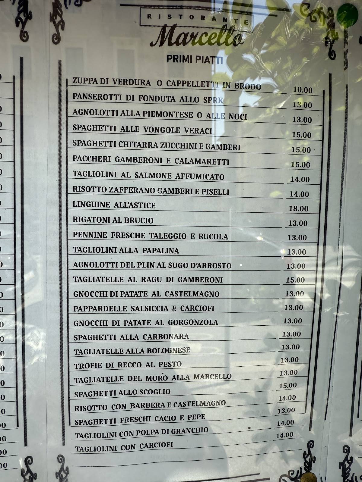 Menu di Marcello 