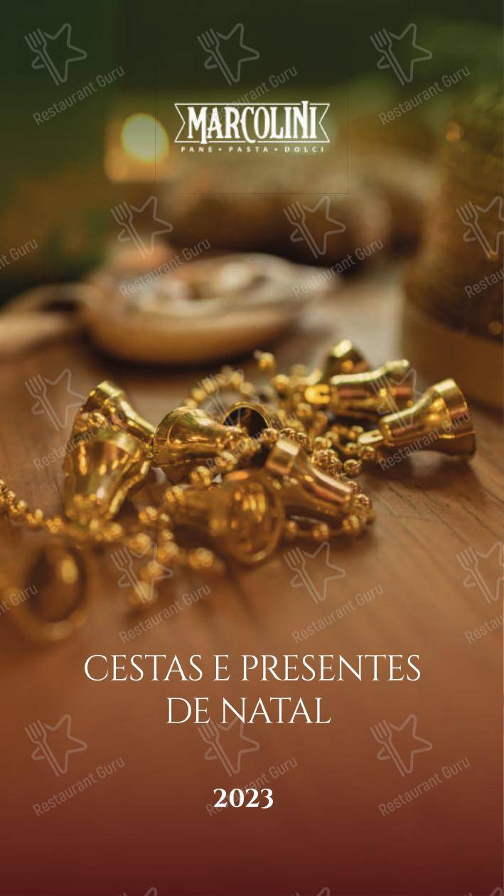 Menu para Marcolini Empório em Curitiba