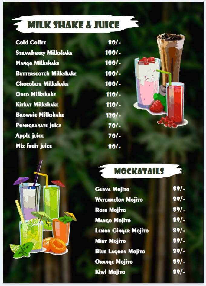 Master Chef Restaurant menu