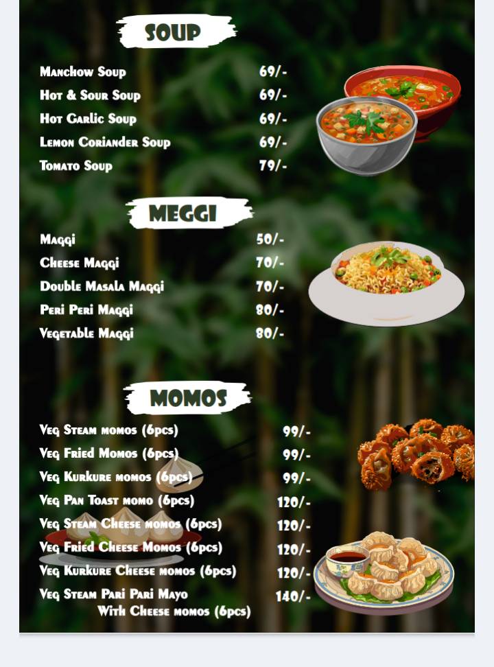 Master Chef Restaurant menu