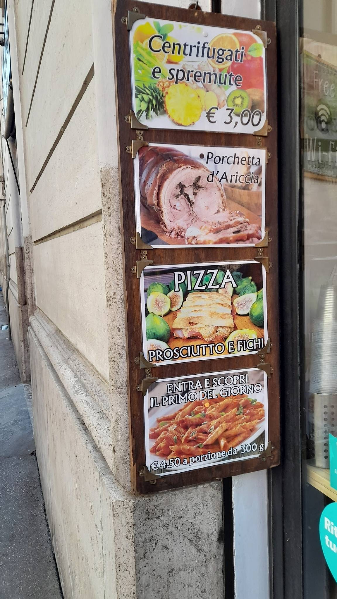 Menu di Mastrogusto 