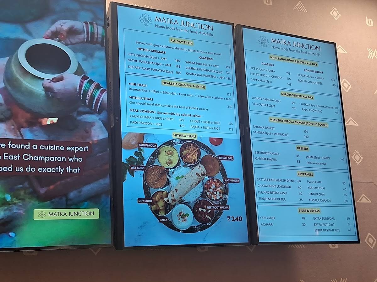 Matka Junction menu