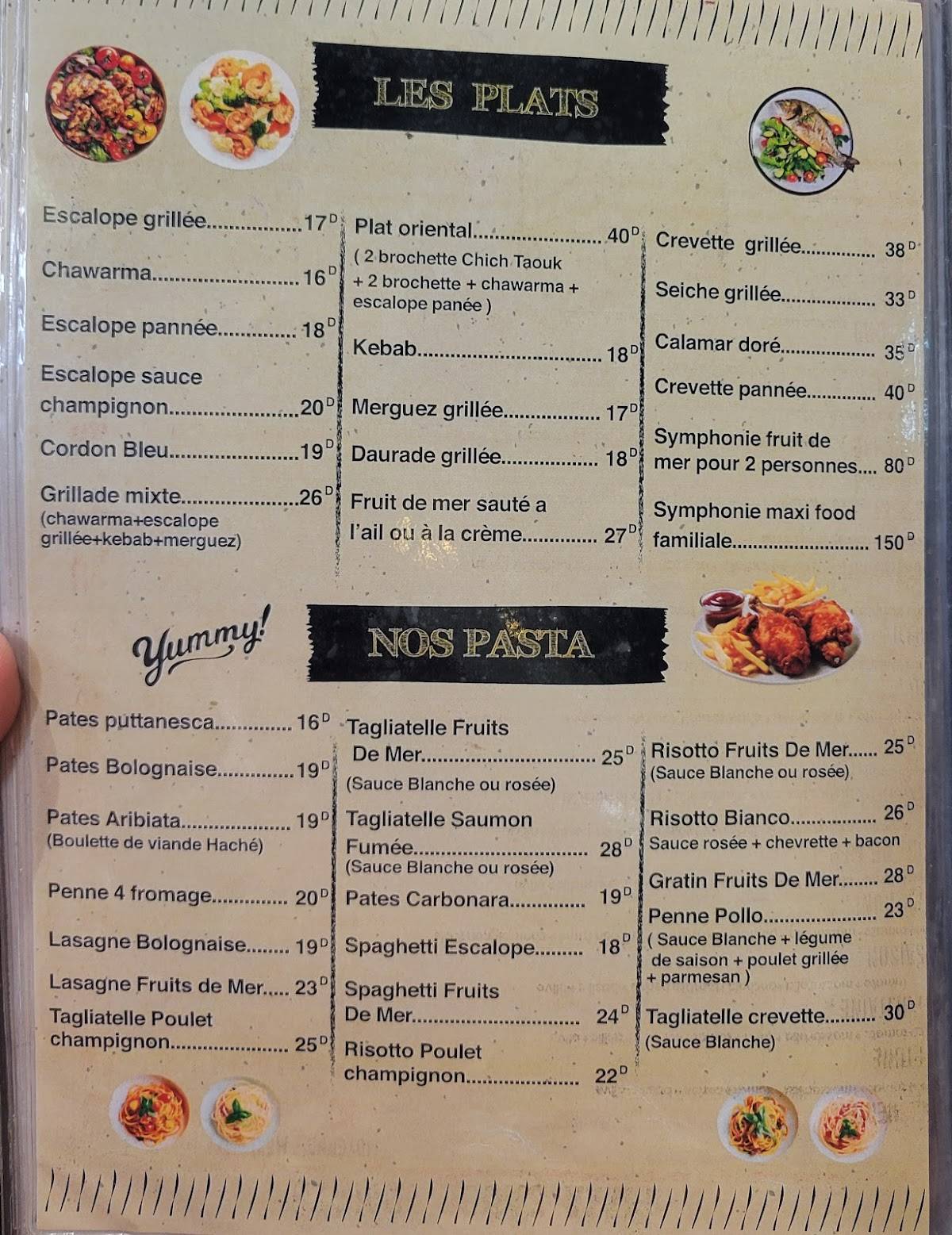 Menu de Maxi Food