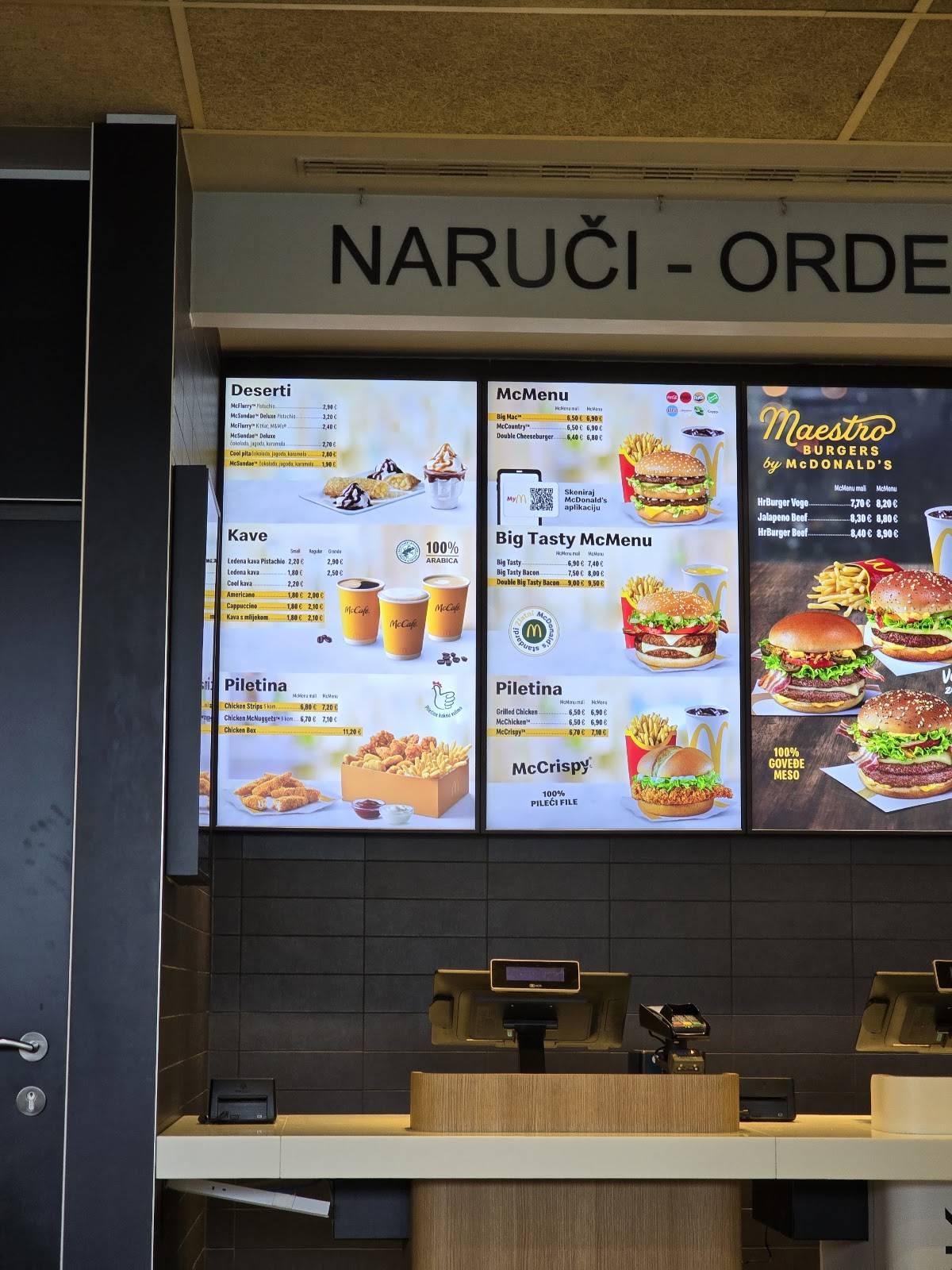 Menu di McDonald’s Pothodnik 