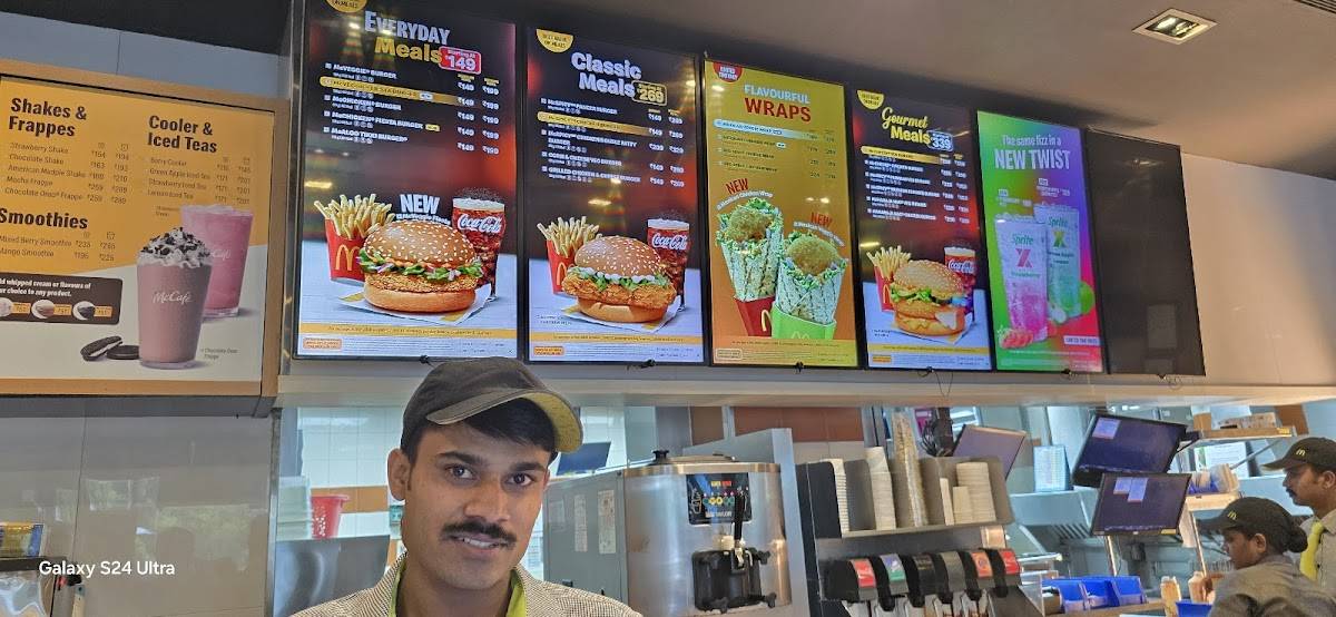 McDonald's menu