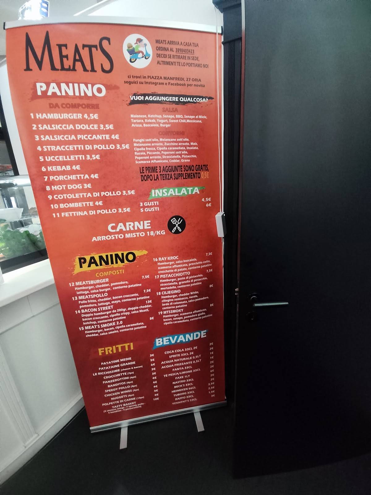 Menu di MeatS 