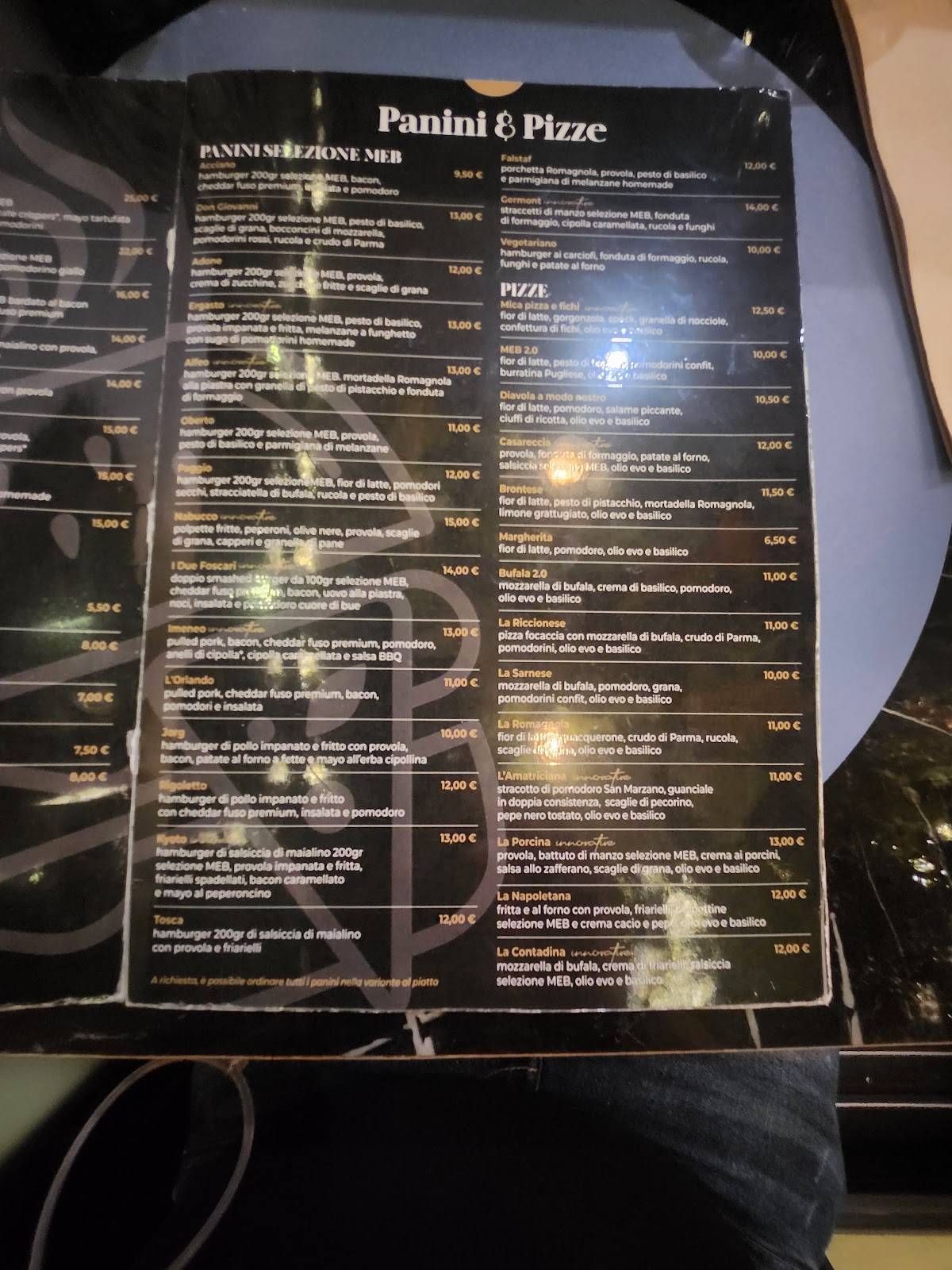 Menu di Meburger Innovative 