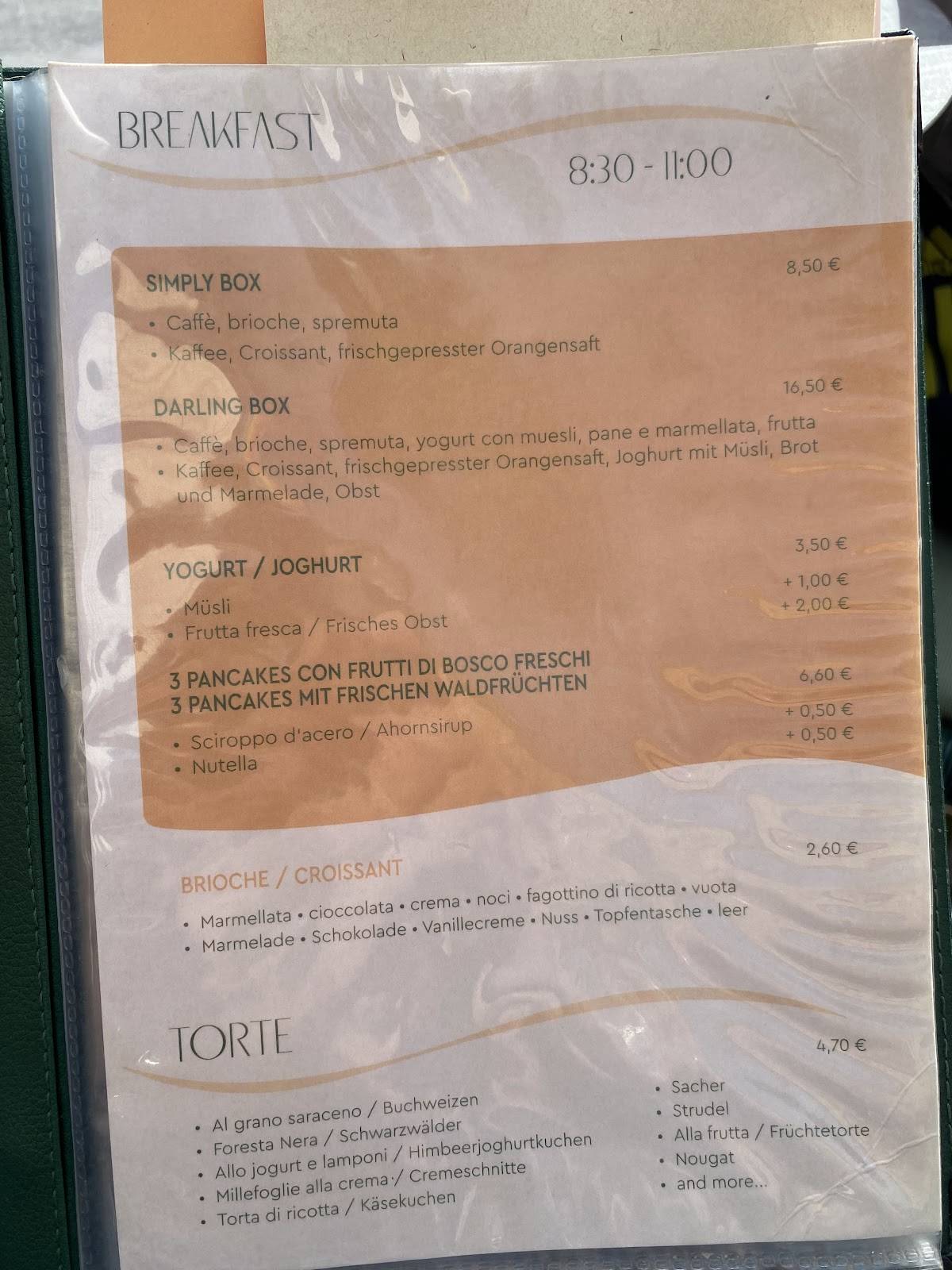 Menu di Café Darling 