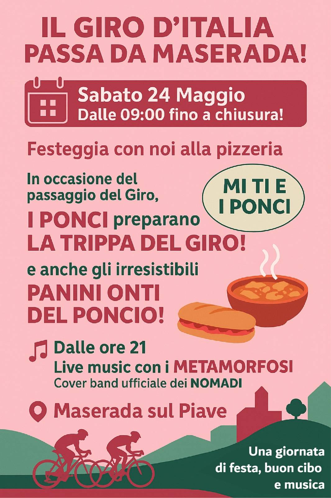 Menu di Mi ti e i Ponci 