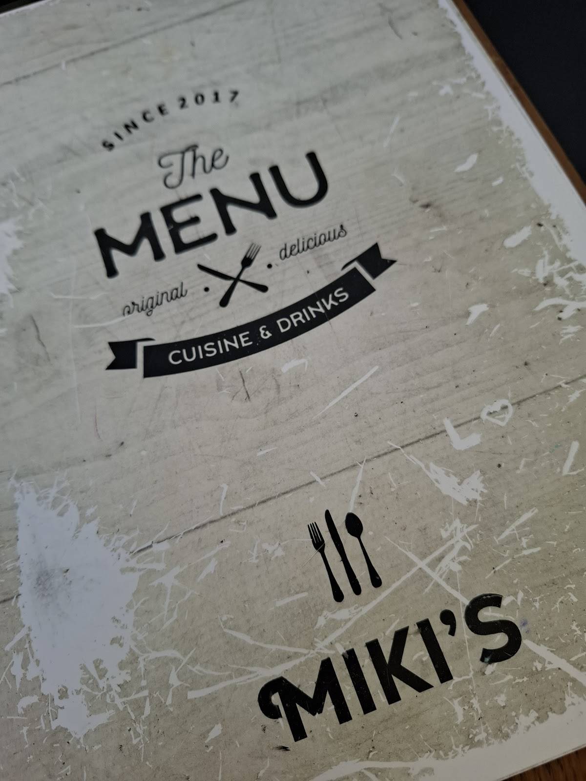 Menu di Miki's Food & Bar 