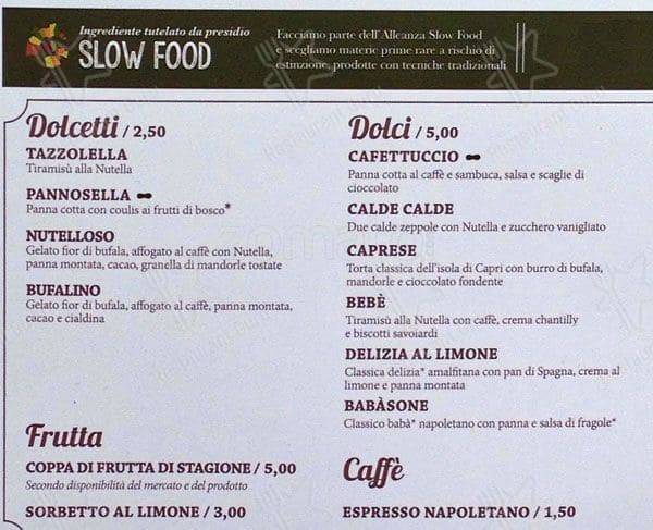 Menu di Rossopomodoro Largo La Foppa 