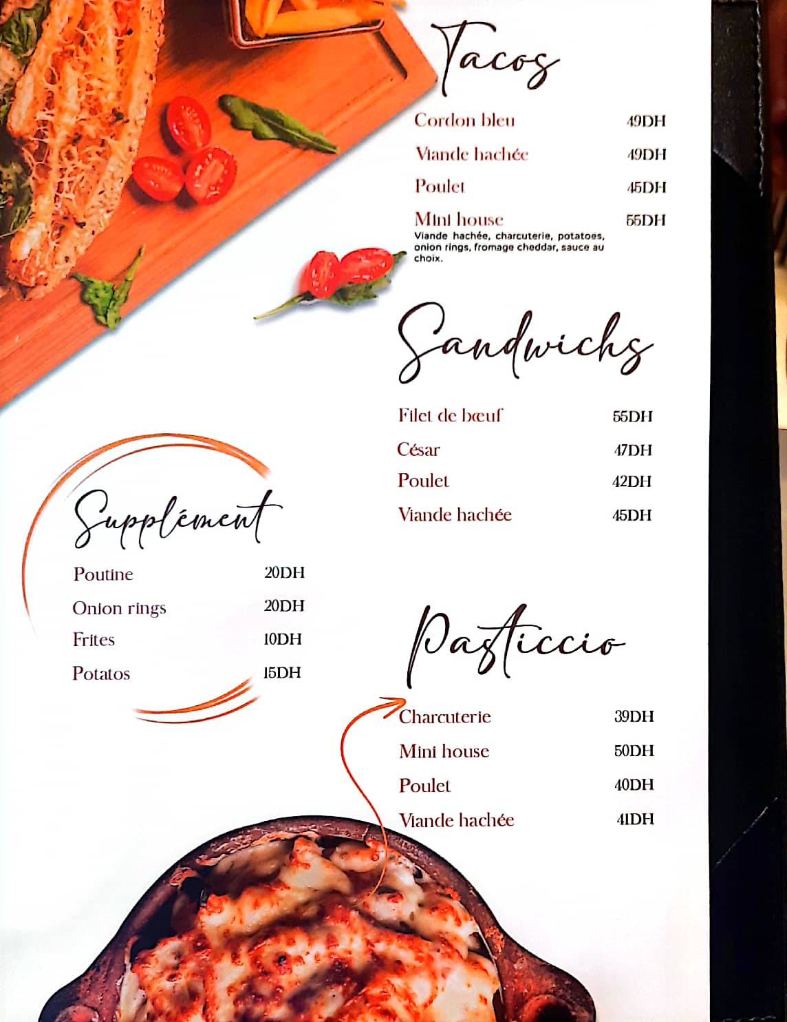 Menu de Mini House