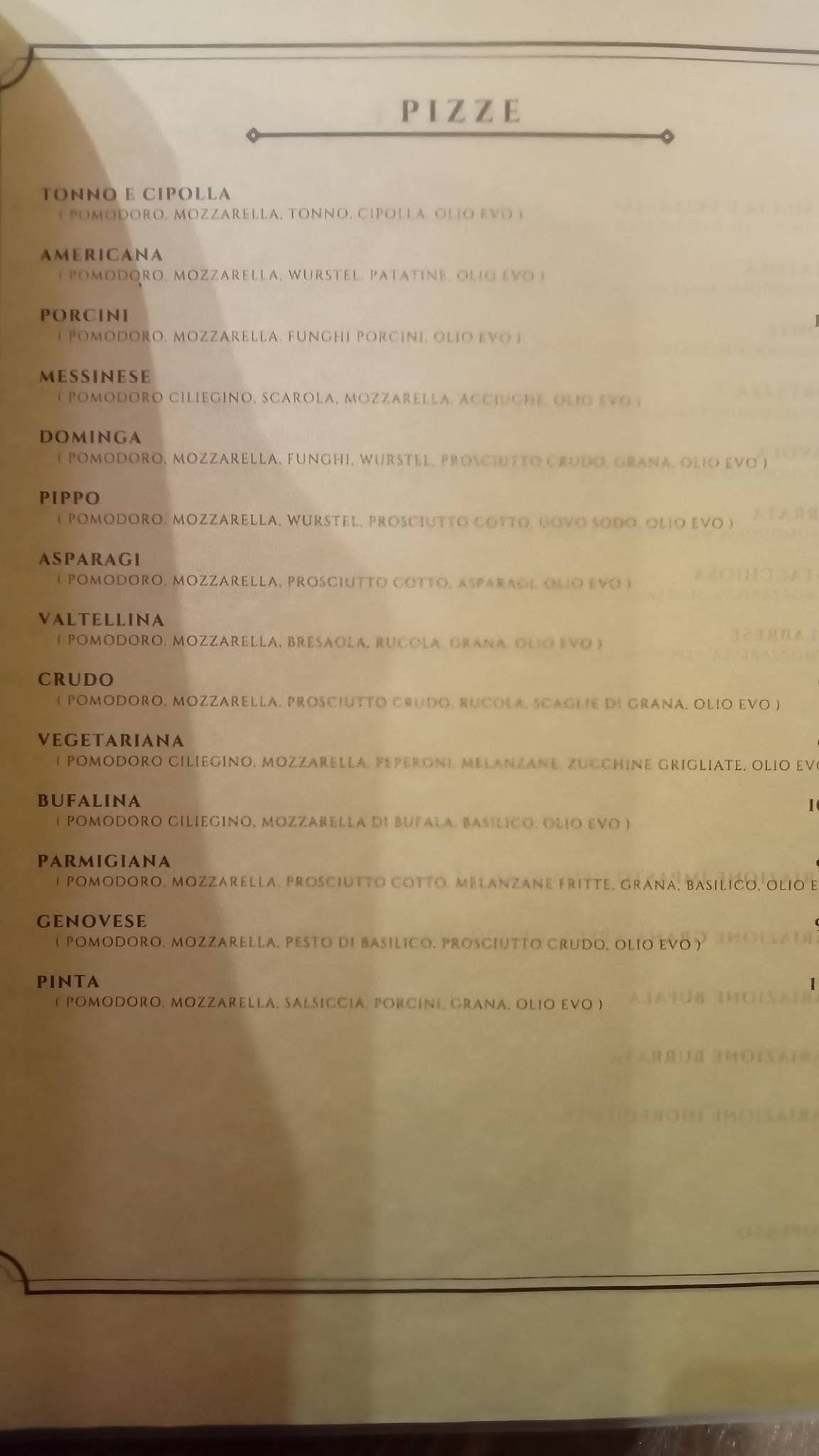 Menu di Mishalai 