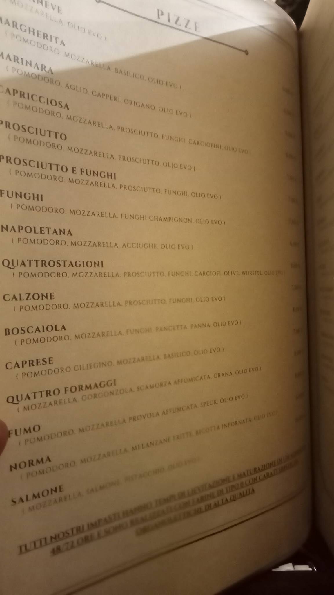 Menu di Mishalai 