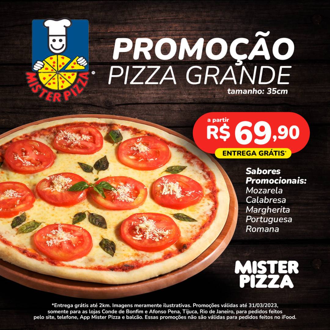 Mister Pizza cardápio