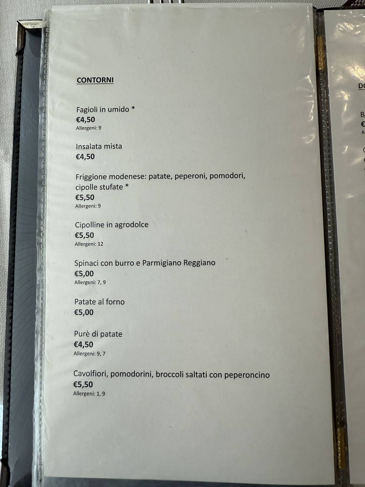 Menu di Trattoria Pomposa al Re gras - trattoria e take away 