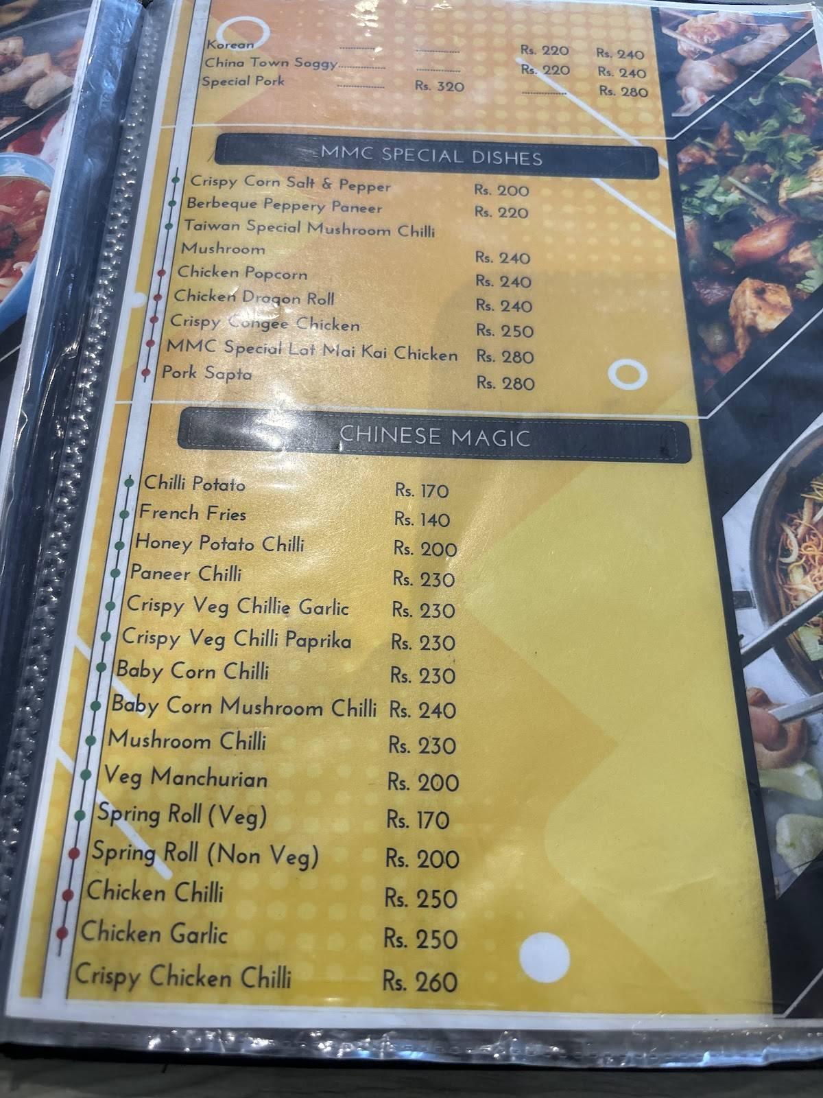 Momo Magic Cafe & Indian Masala Magic Itanagar menu