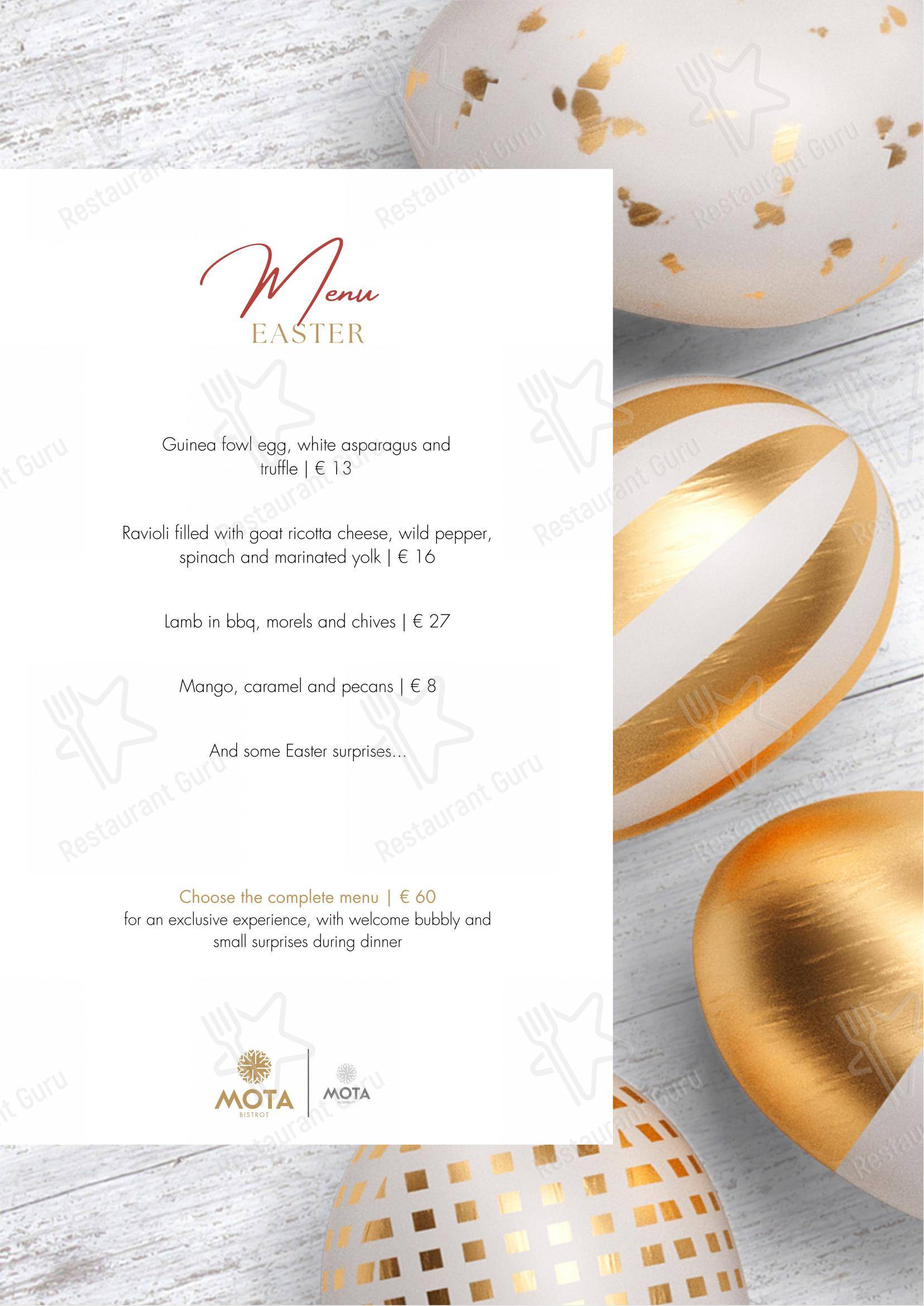 Mota Eno-Bistrot in Livigno - Menu bar