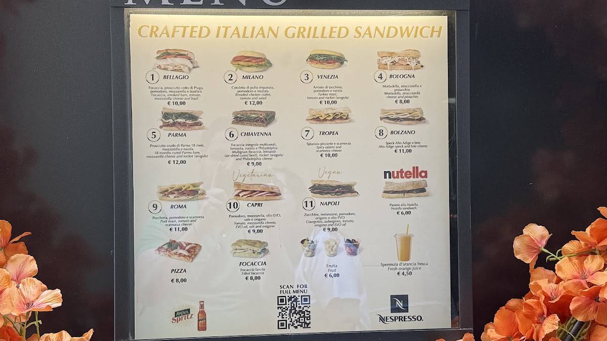 Menu di Mr. Panino 