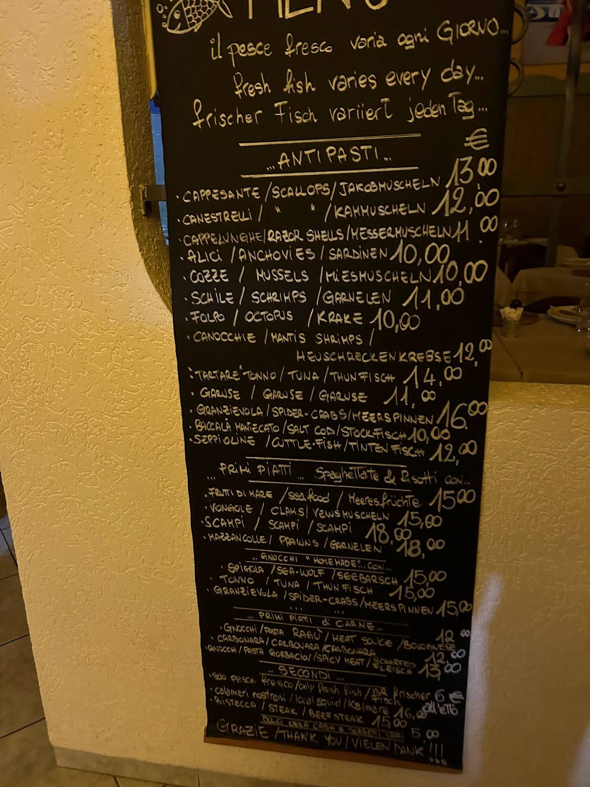 Menu de Mr. Renzo's Restaurant ...