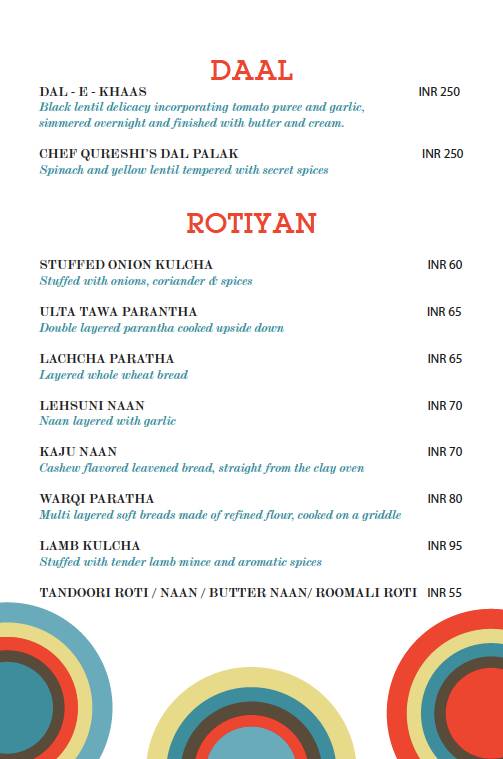 Basanti and Co menu