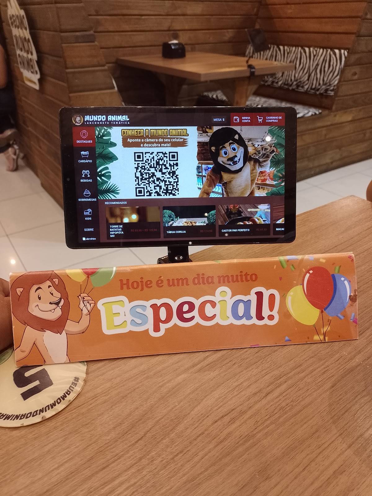 Mundo Animal Lanchonete Temática - Santos cardápio