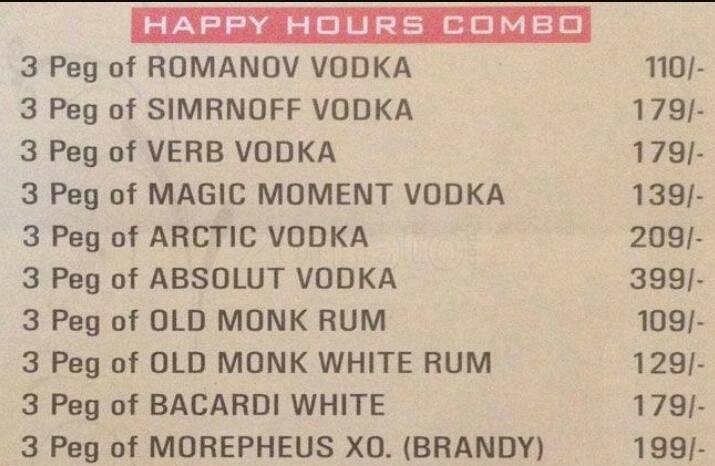 My Love Restaurant & Bar menu