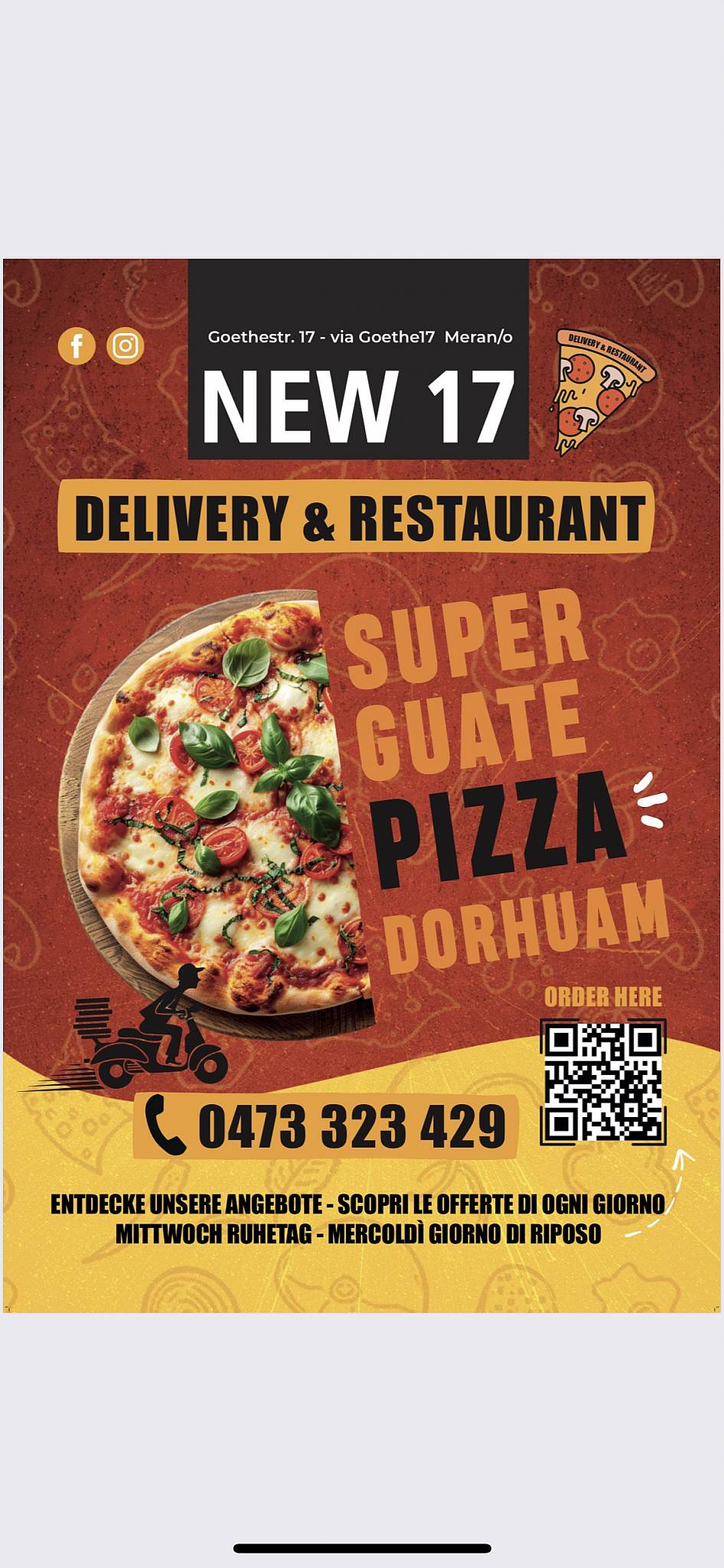Menu de NEW 17
