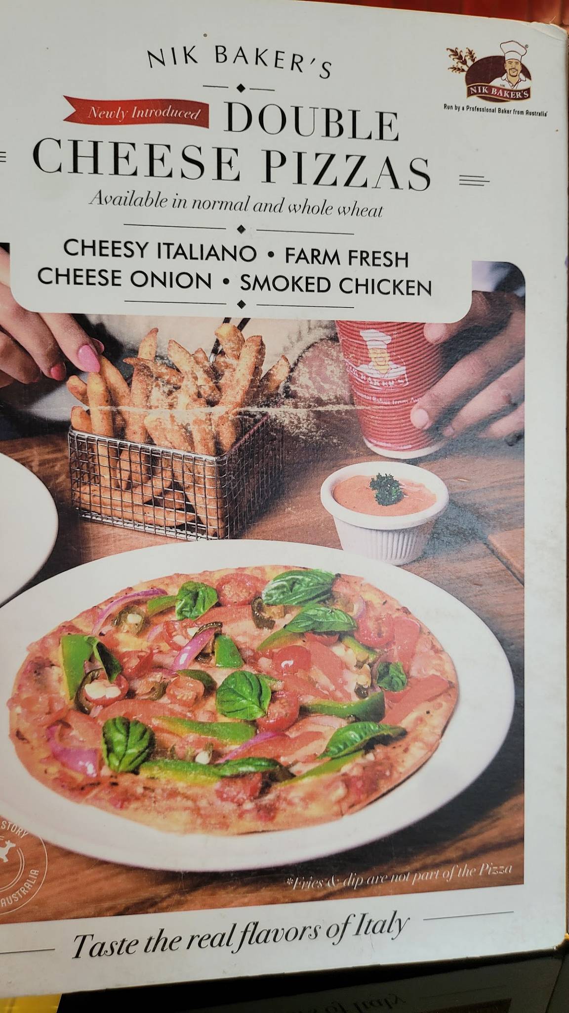 NIK BAKER'S menu