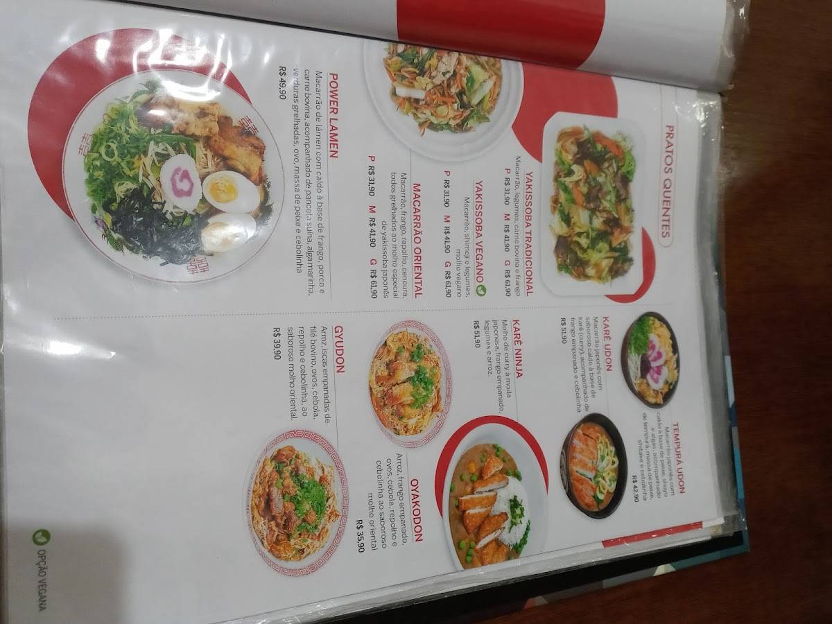 Nakayoshi Restaurante Japonês e Mercado Oriental cardápio