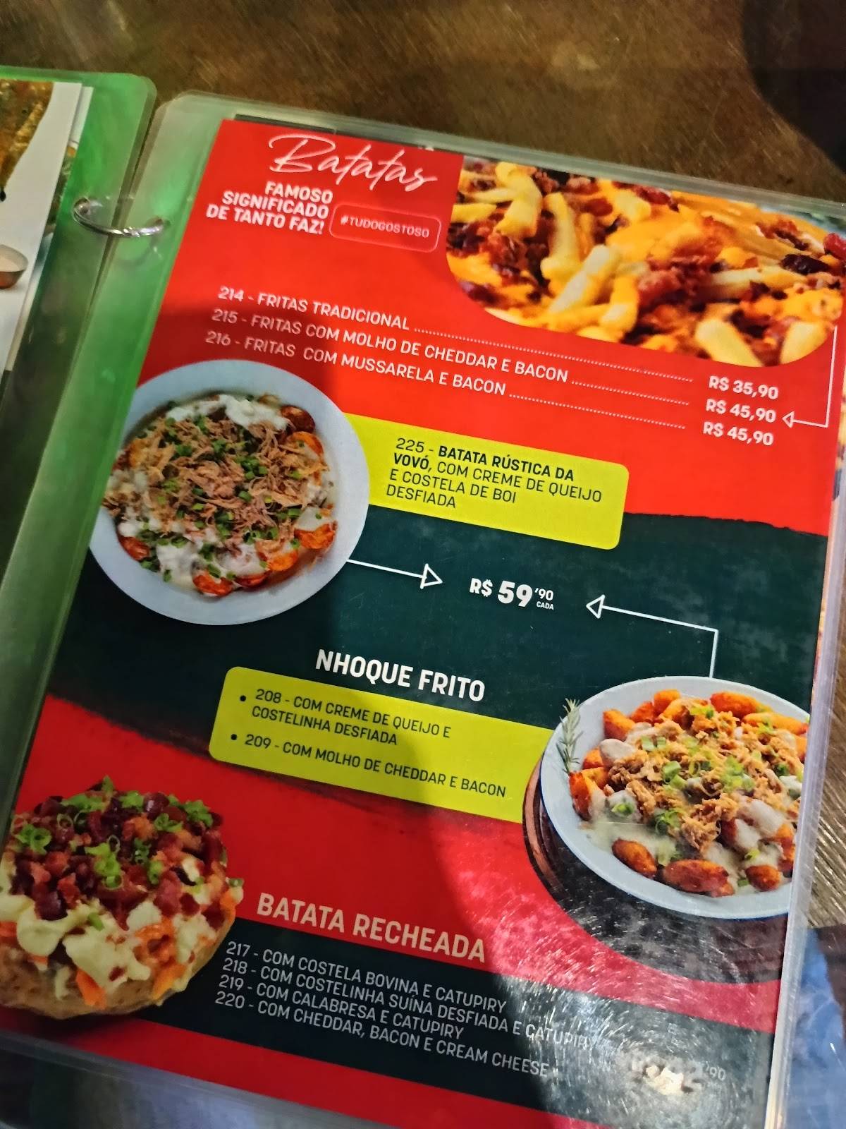 Nara Ribs Restôbar cardápio