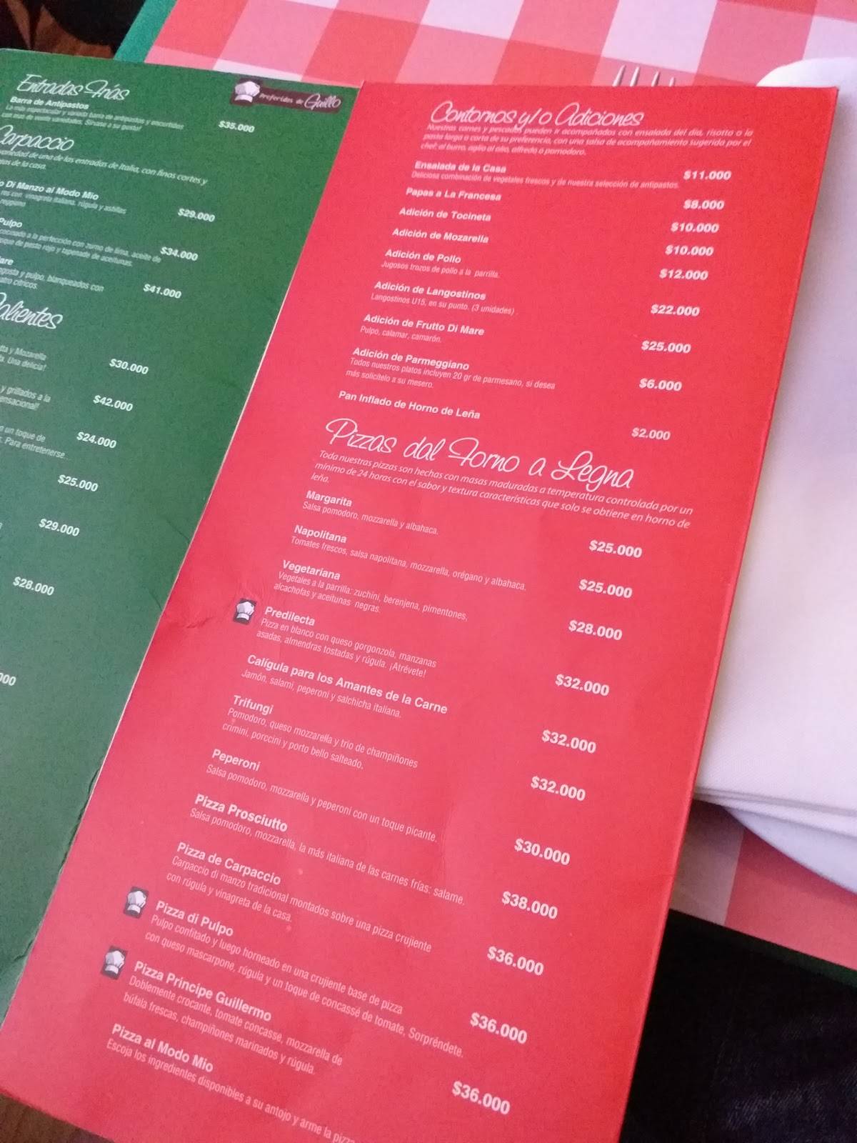 Carta del restaurante Pizza Lela Buenavista by Nena Lela, Barranquilla