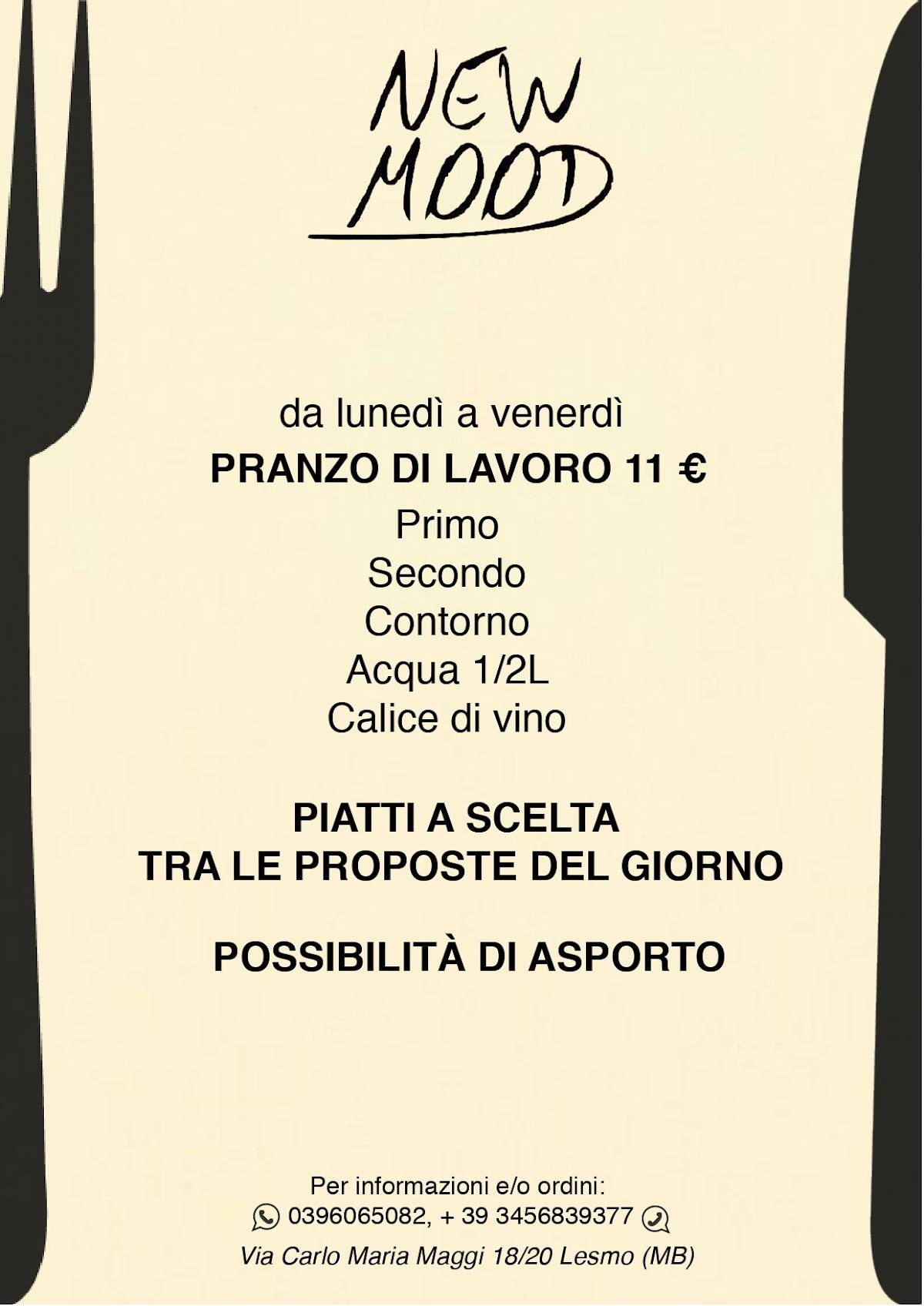 Menu di New Mood 