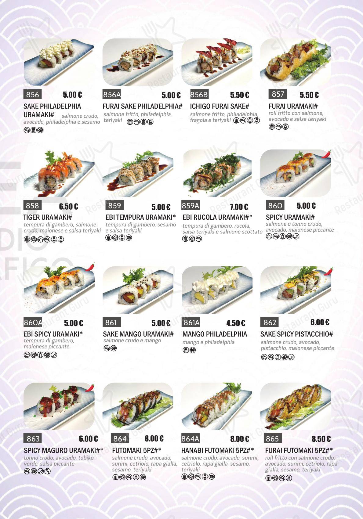 Menu bar per New Town ristorante