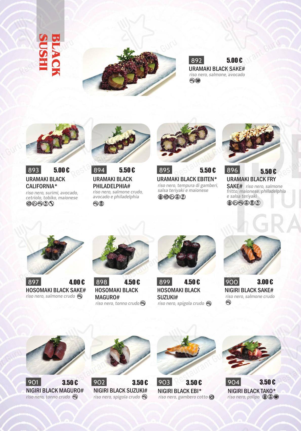 Menu bar per New Town ristorante