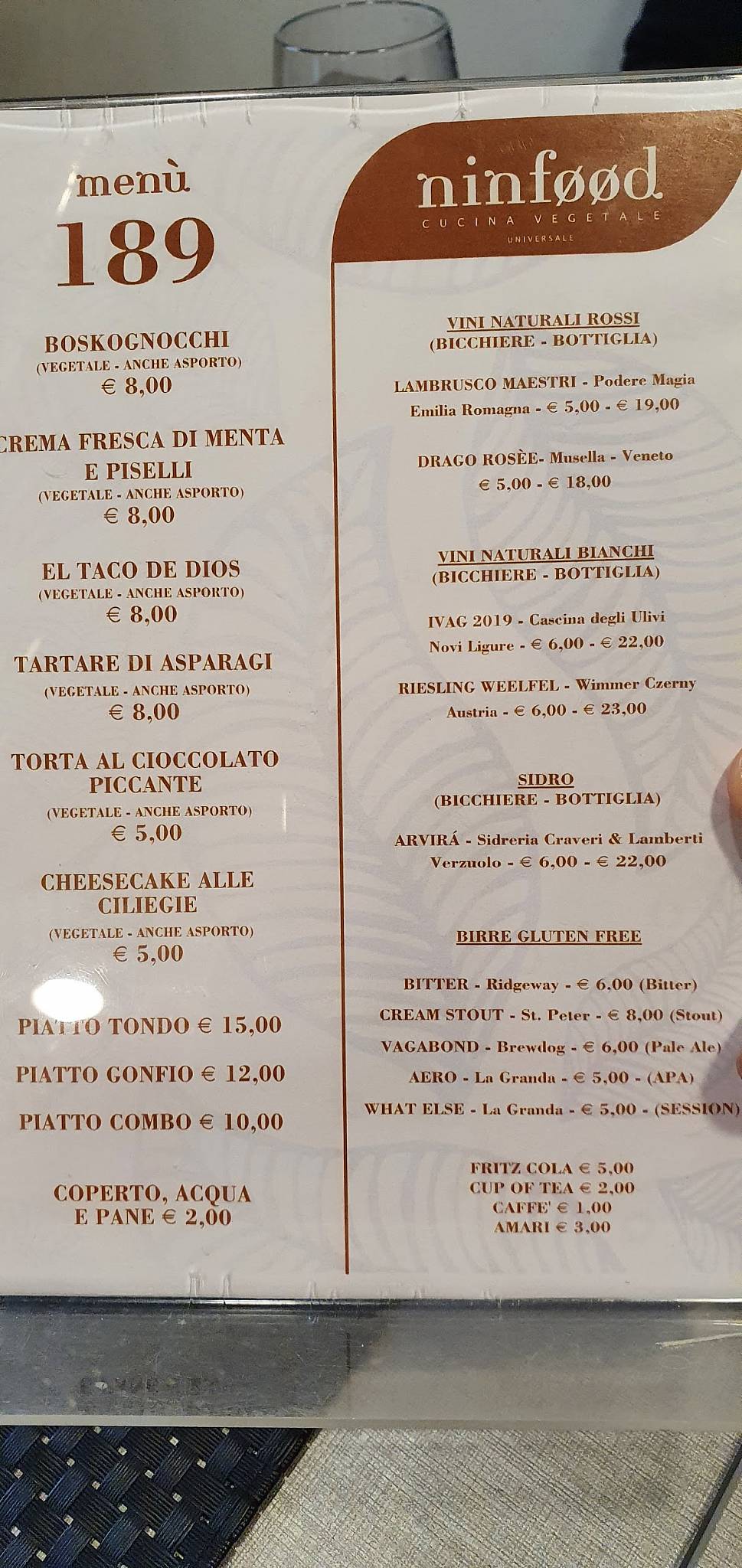 Menu di Ninføød 