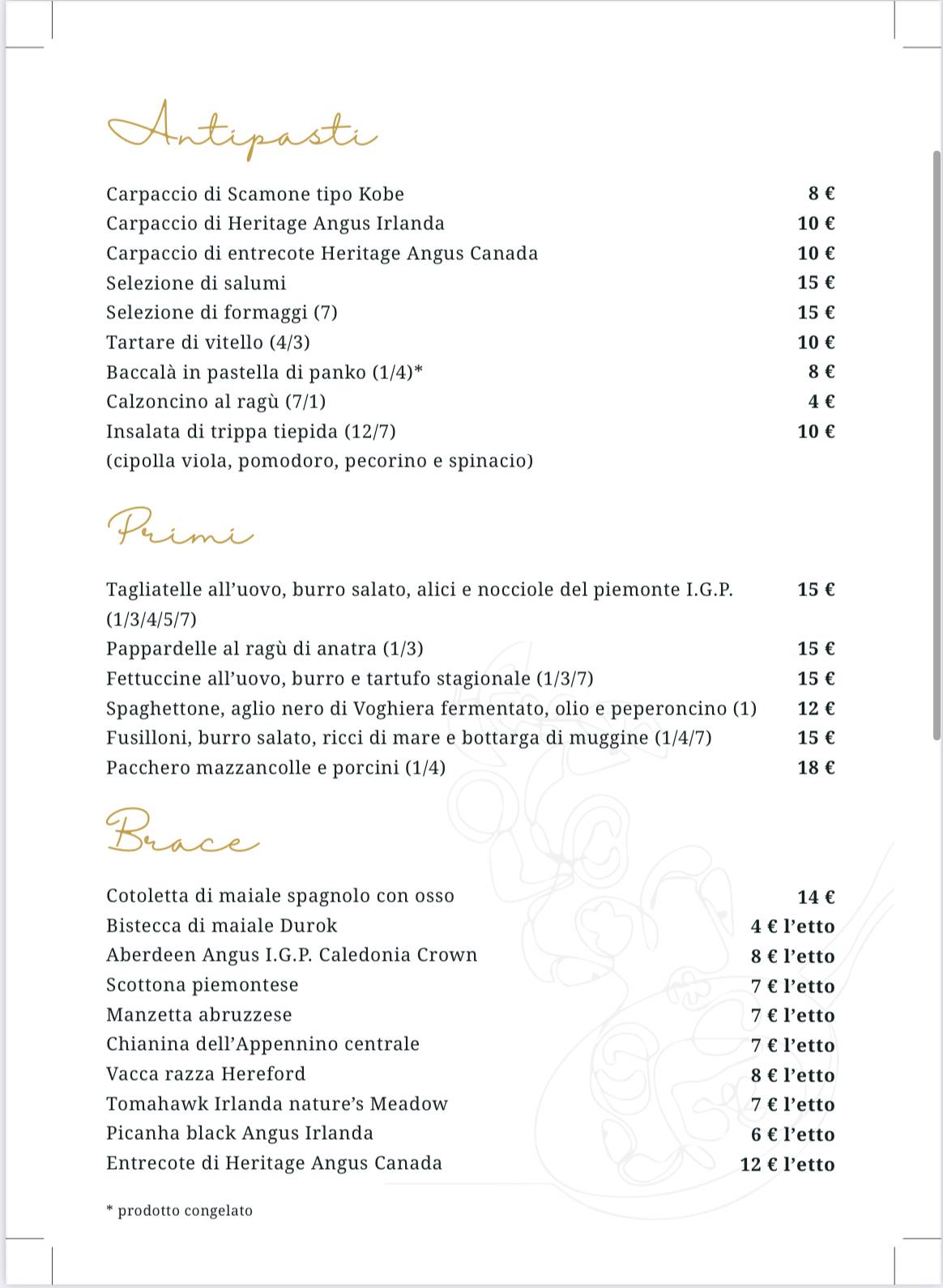 Menu di Ninì 