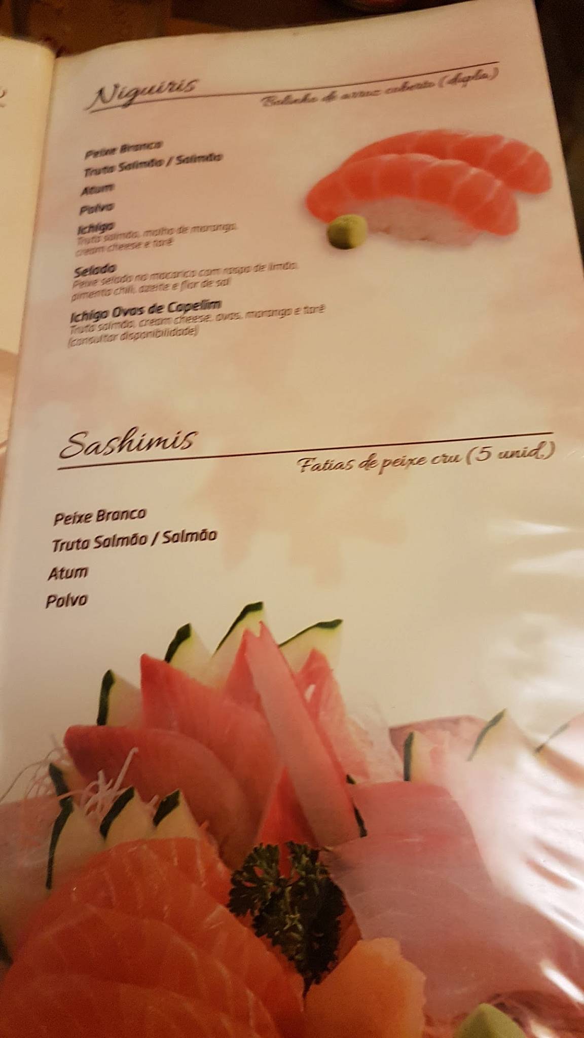 Gendai Premium - Icaraí cardápio