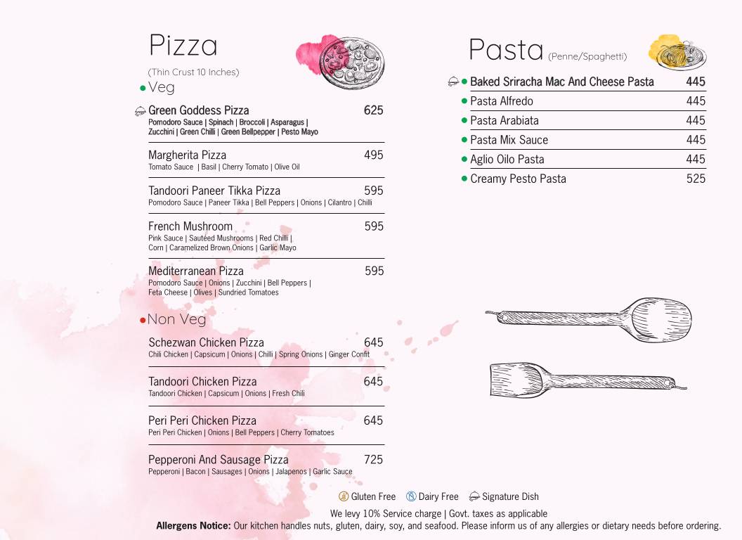 Maltt & Myths Brewery & Restaurant menu