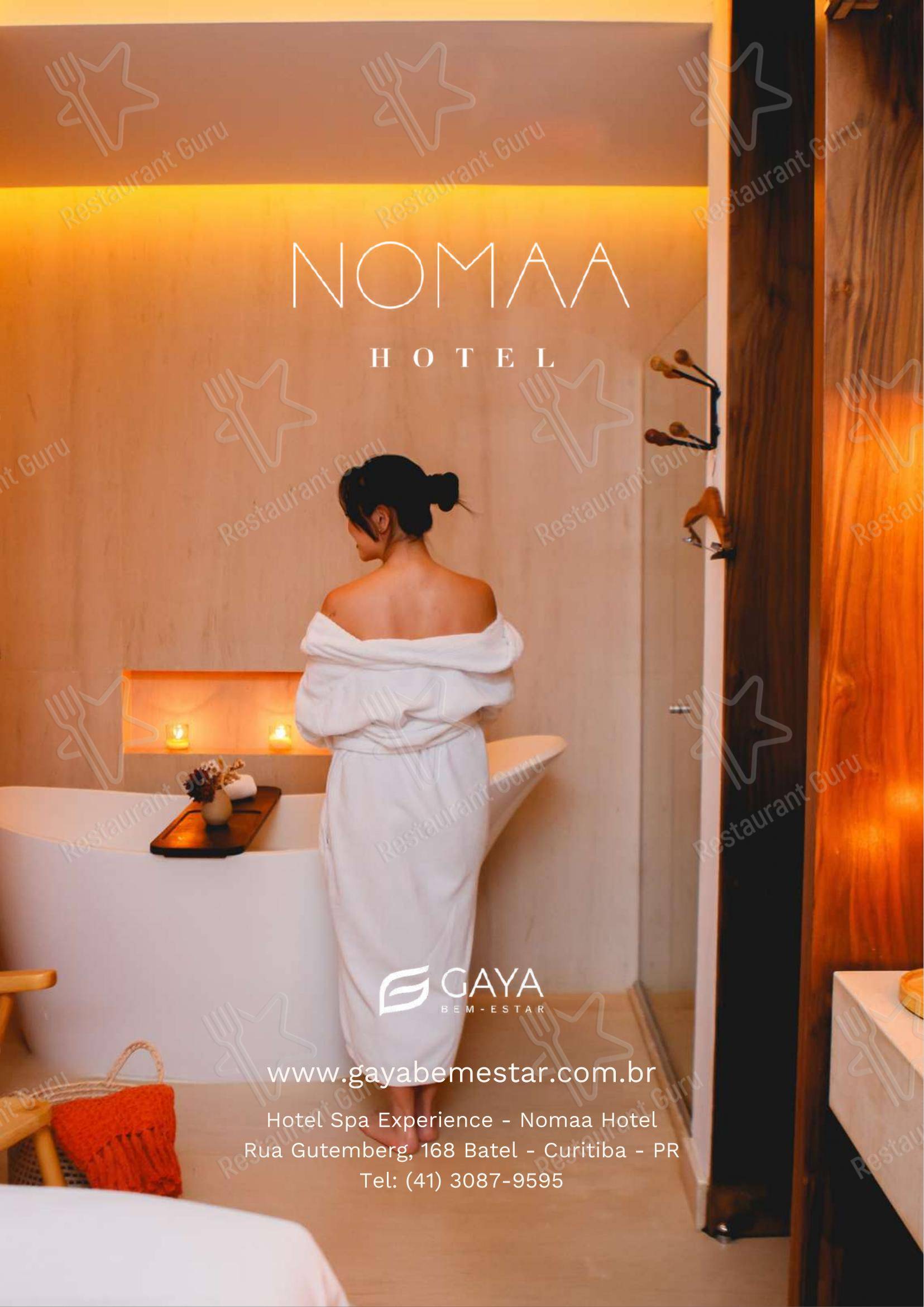 Ночное меню para Nomade Restaurante (Nomaa Hotel) restaurante