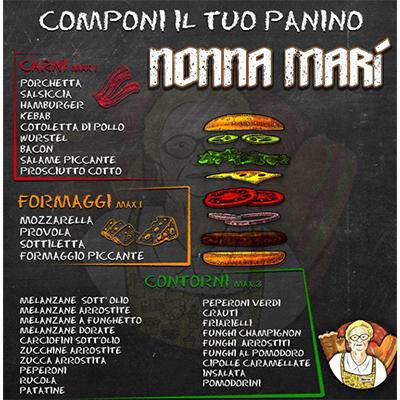 Menu di Paninoteca Nonna Marì 