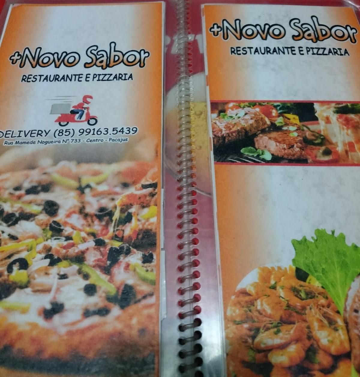 Novo Sabor cardápio