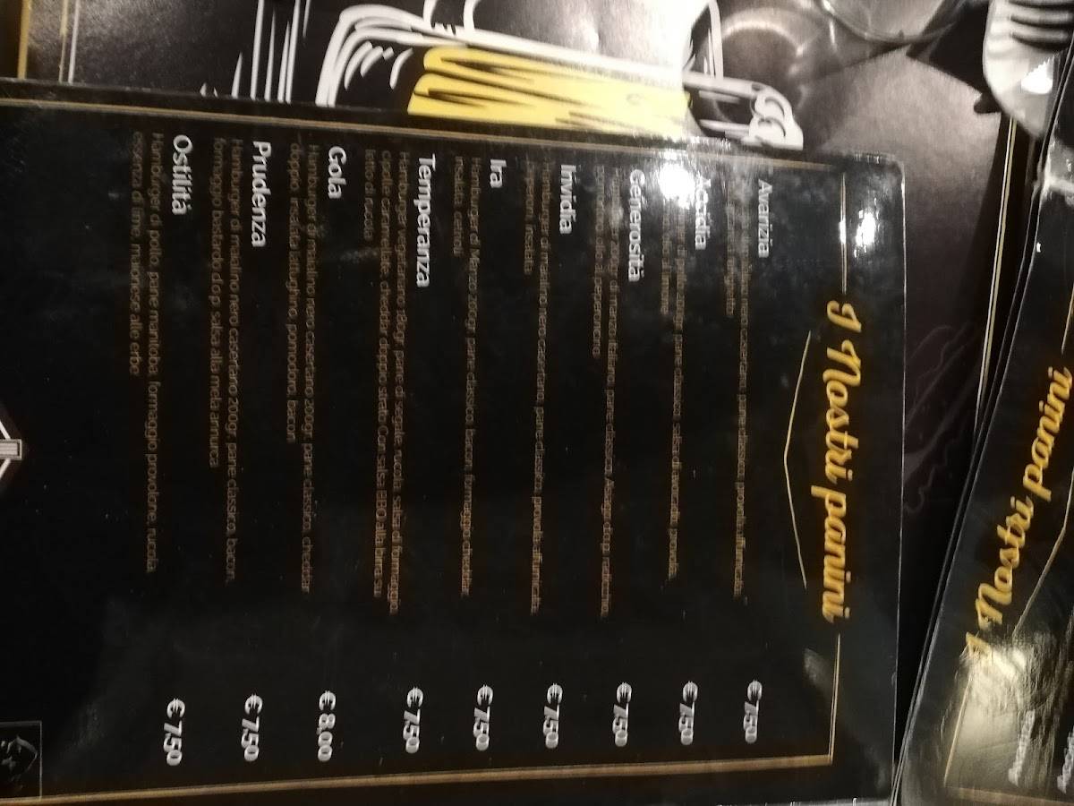 Menu di O' Boss Re Taglier 