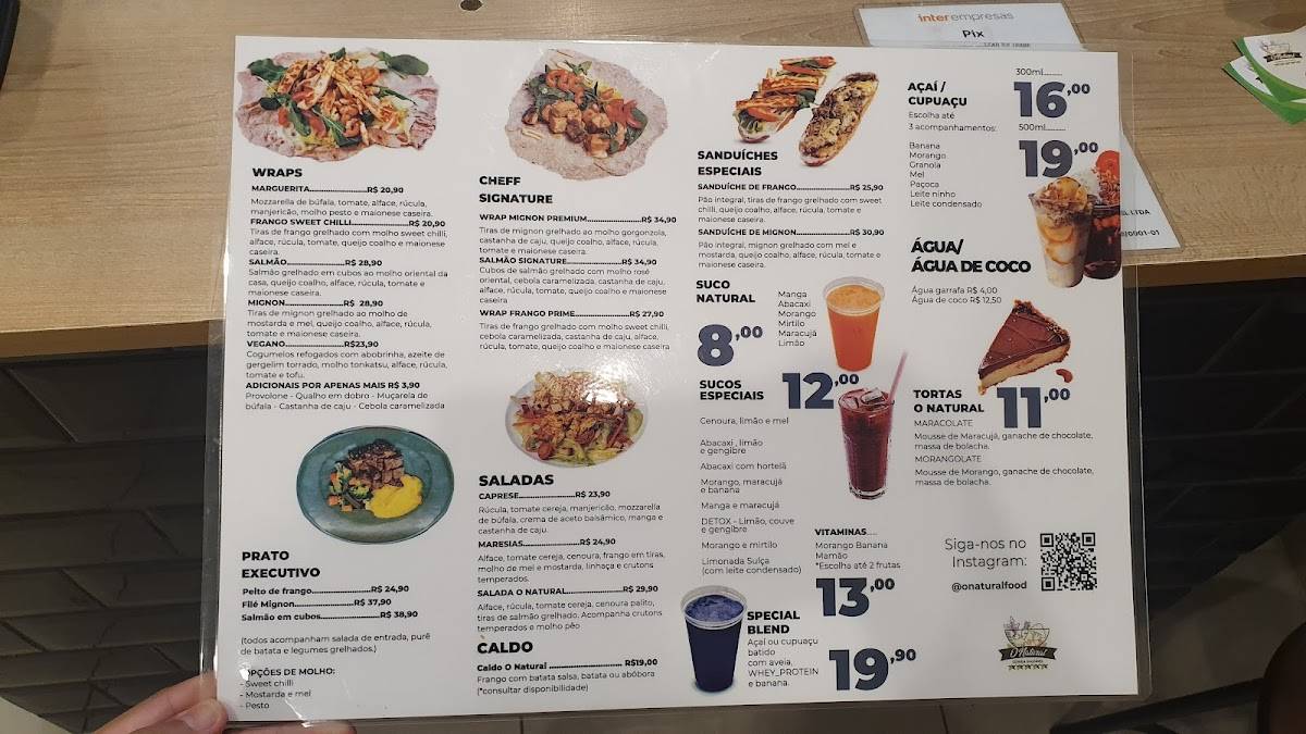 O Natural Comida Saudável cardápio